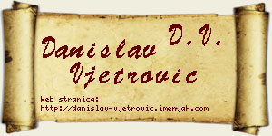 Danislav Vjetrović vizit kartica